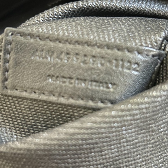 SAINT LAURENT RIVE GAUCHE LARGE BLACK CANVAS TOTE - Picture 8 of 16